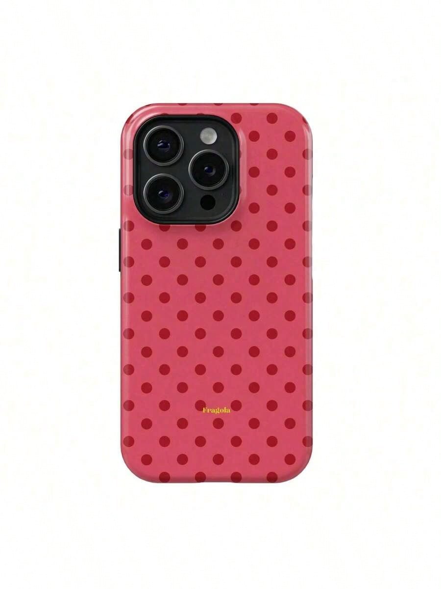 Fragola CUPCAKE Phone Case- Red Polka Dot Design Suitable For IPhone17/IPhone17 Air/IPhone17 Pro/IPhone17 Pro Max/16 Pro Max/15 Pro Max/14 Pro Max/13