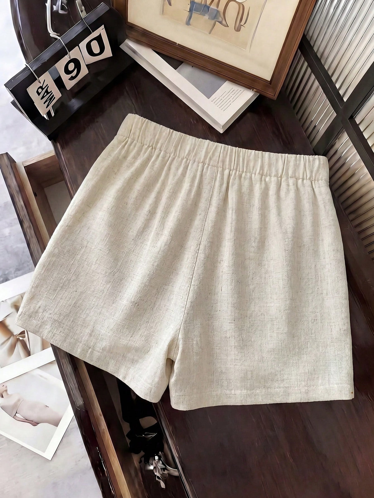 Franclia Summer New Linen Casual Versatile Skort