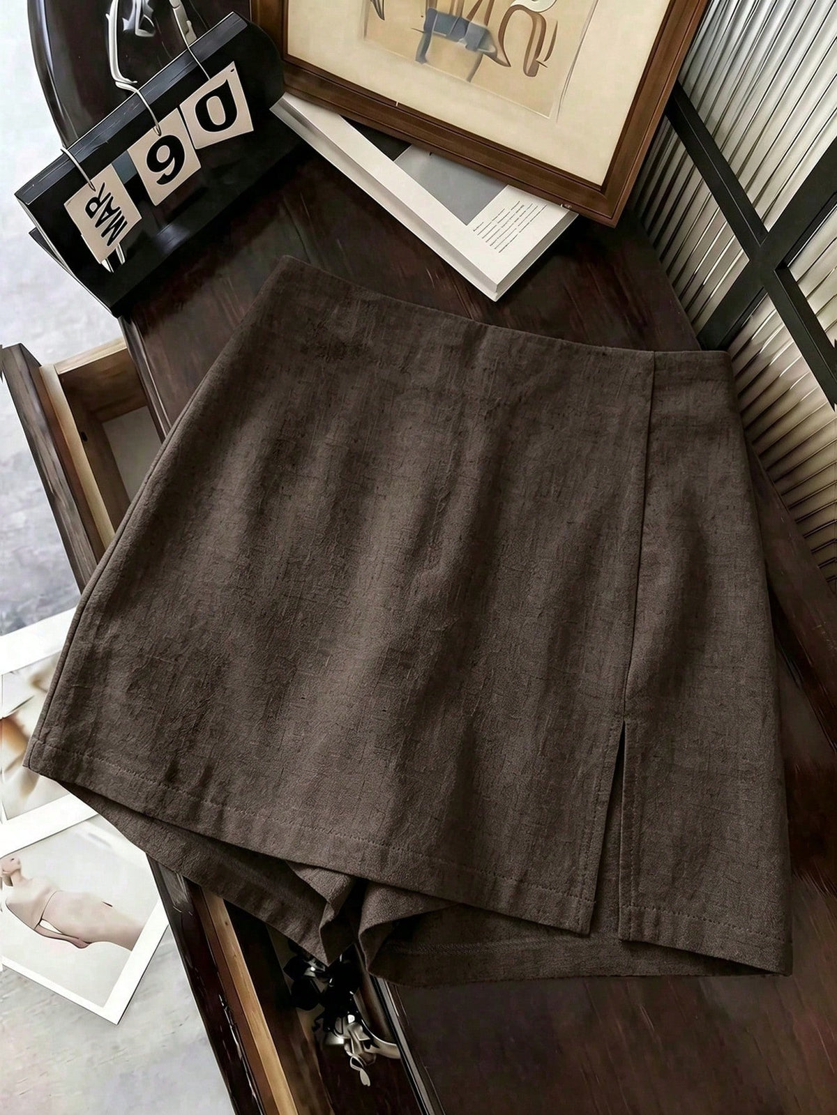 Franclia Summer New Linen Casual Versatile Skort