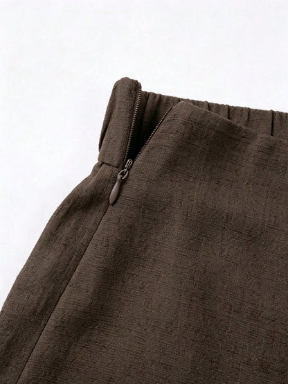 Franclia Summer New Linen Casual Versatile Skort