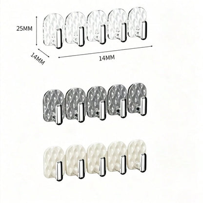 Freely Assembled Multi-Functional Mini Adhesive Hooks, No-Drill Wall-Mounted Item Storage And Display Racks, Perfect For Keys, Necklaces, And Other Small Items