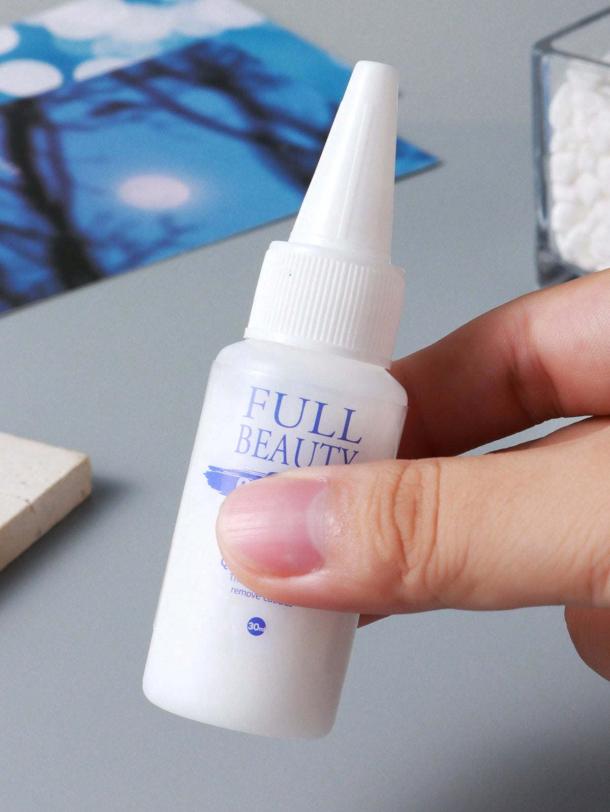 FULL BEAUTY 30ml Nail Cuticle Remover Gel Softening Liquid, Smooth & Moisturizing Nail Care Repair, Manicure Tool Nails