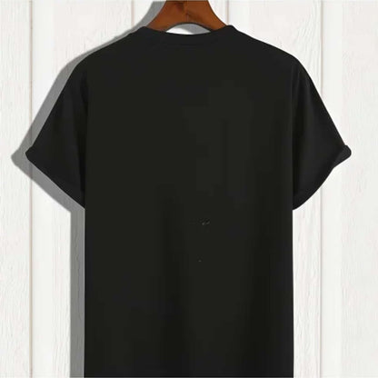 Fun T-Shirt-Retro Cat Print T-Shirt, Pure Cotton Short Sleeves, Soft And Skin-Friendly Fabric, Perfect For Summer Adventures.
