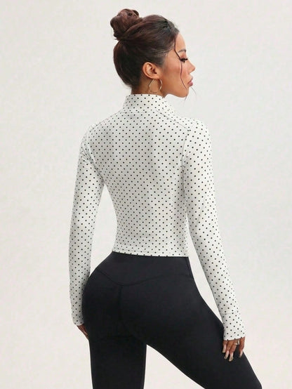 FWH High Turn Rate Small Waist, Style, Waist-Shaping Slimming Fitness Retro High-End Street Elegant Sporty Sports White