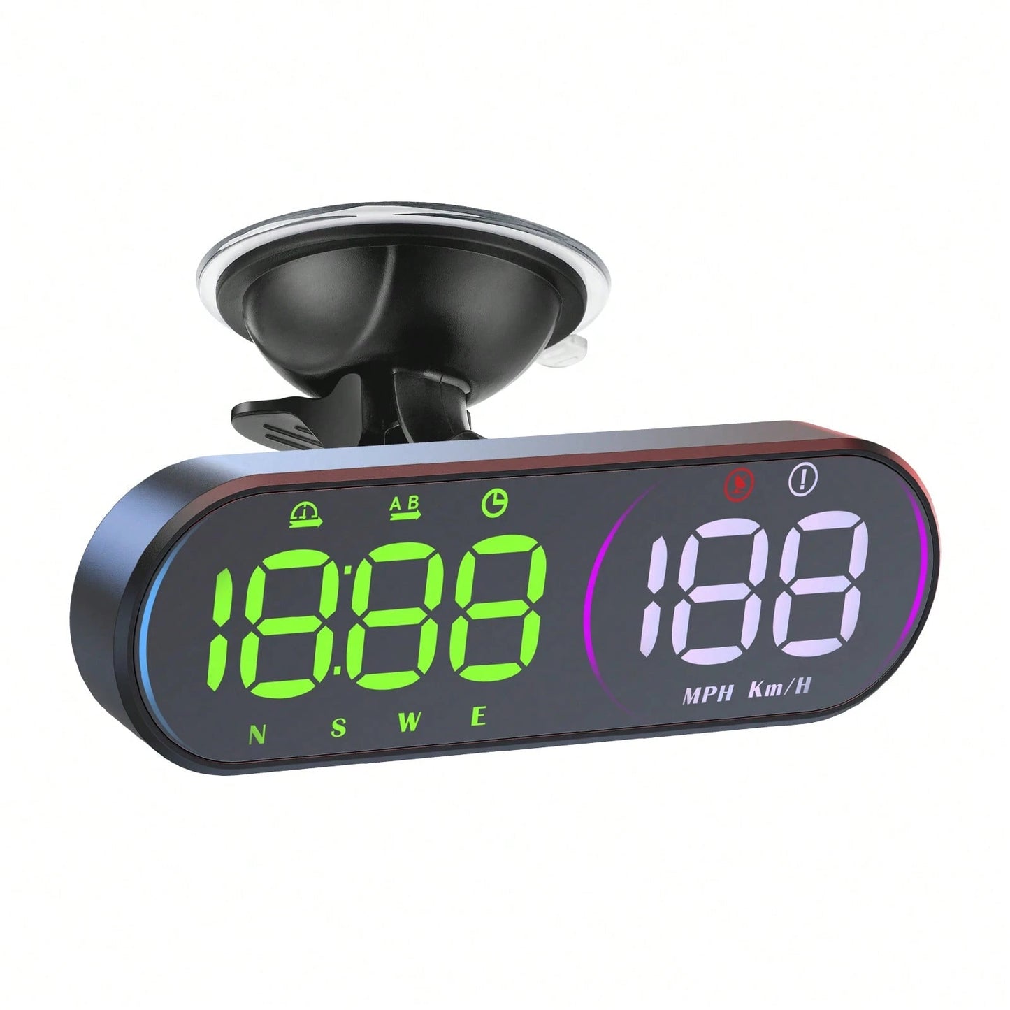 G26 Car HUD Head Up Display Speedometer GPS Speed Meter With Compass Overspeed Warning Multi-Color Display For All Vehicles