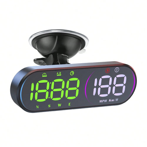 G26 Car HUD Head Up Display Speedometer GPS Speed Meter With Compass Overspeed Warning Multi-Color Display For All Vehicles