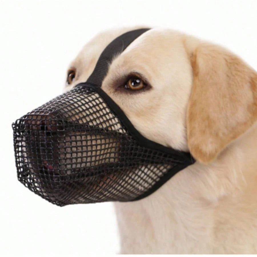 GG-Pet Muzzle Mask To Prevent Eating Foreign Objects, Anti-Barking, Anti-Biting, Breathable Mesh, Allows For Drinking Water, Available For