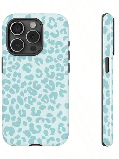 GIIPPA Cheetah,Leopard Print Pink Leopard Print 2-In-1 Anti-Fall Protective Phone Case, Suitable For IPhone 17, 16, 15, 14, 13, 12, 11, PRO MAX