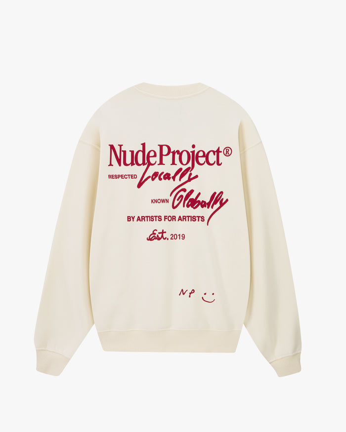 Global Soon Sweatshirt Marshmallow