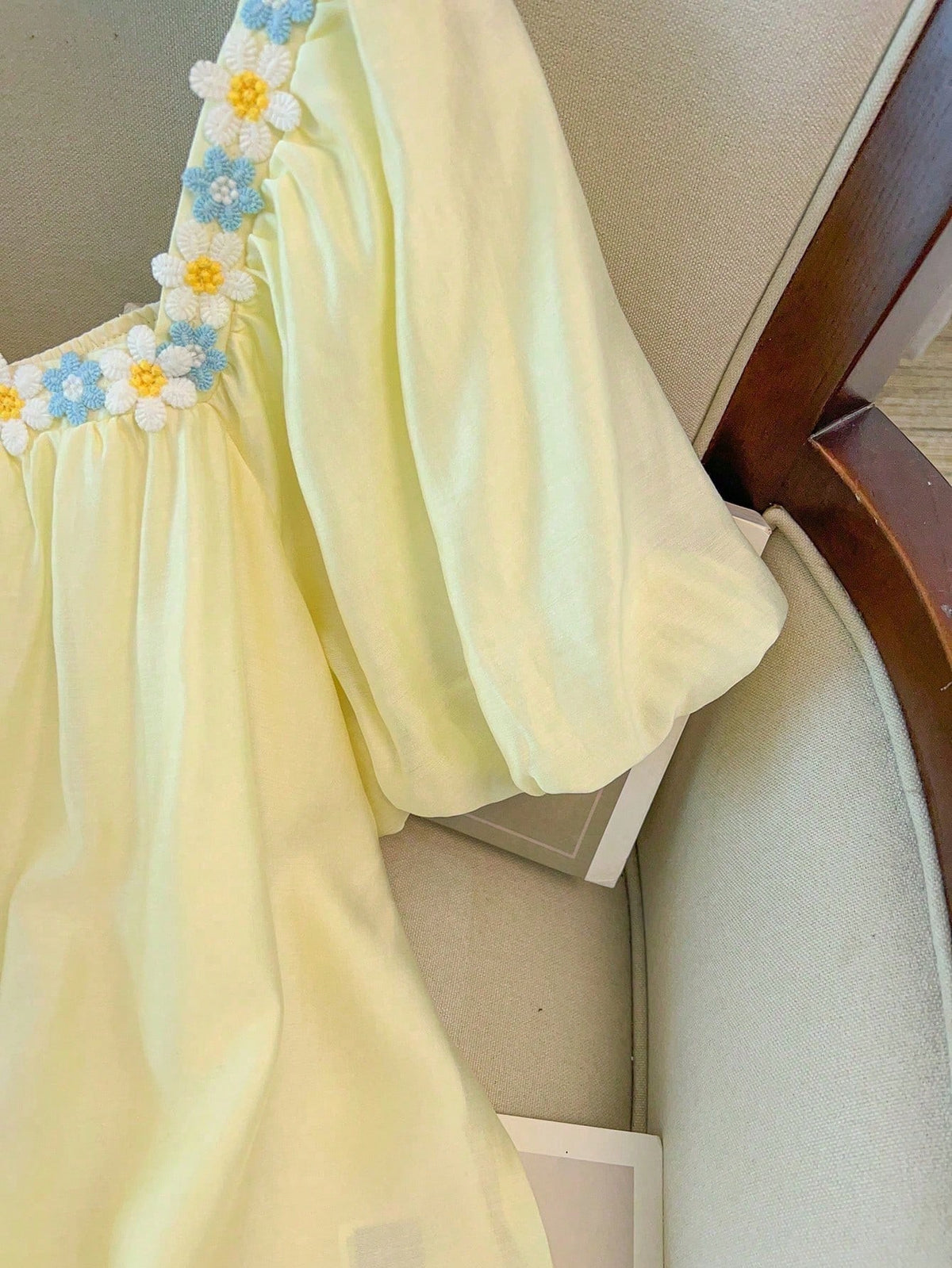 GlowEve CURVE Plus Size Woven Regular Fit Shirt With Embroidered Lace Trim Pastel Yellow Top Blouse Summer Yellow Babydoll Top Square Neck Blouse Cute Blouses Tops For Women Summer Cute Women's Tops F