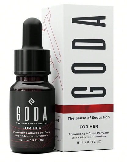 GODA For Her Perfumes Para Mujer Pheromones Perfume – Halloween Special Women's Long-Lasting Fragrances – Sweet & Spicy Aroma With Jasmine & Rose – Vegan & Cruelty-Free – Perfect For Costume Parties &