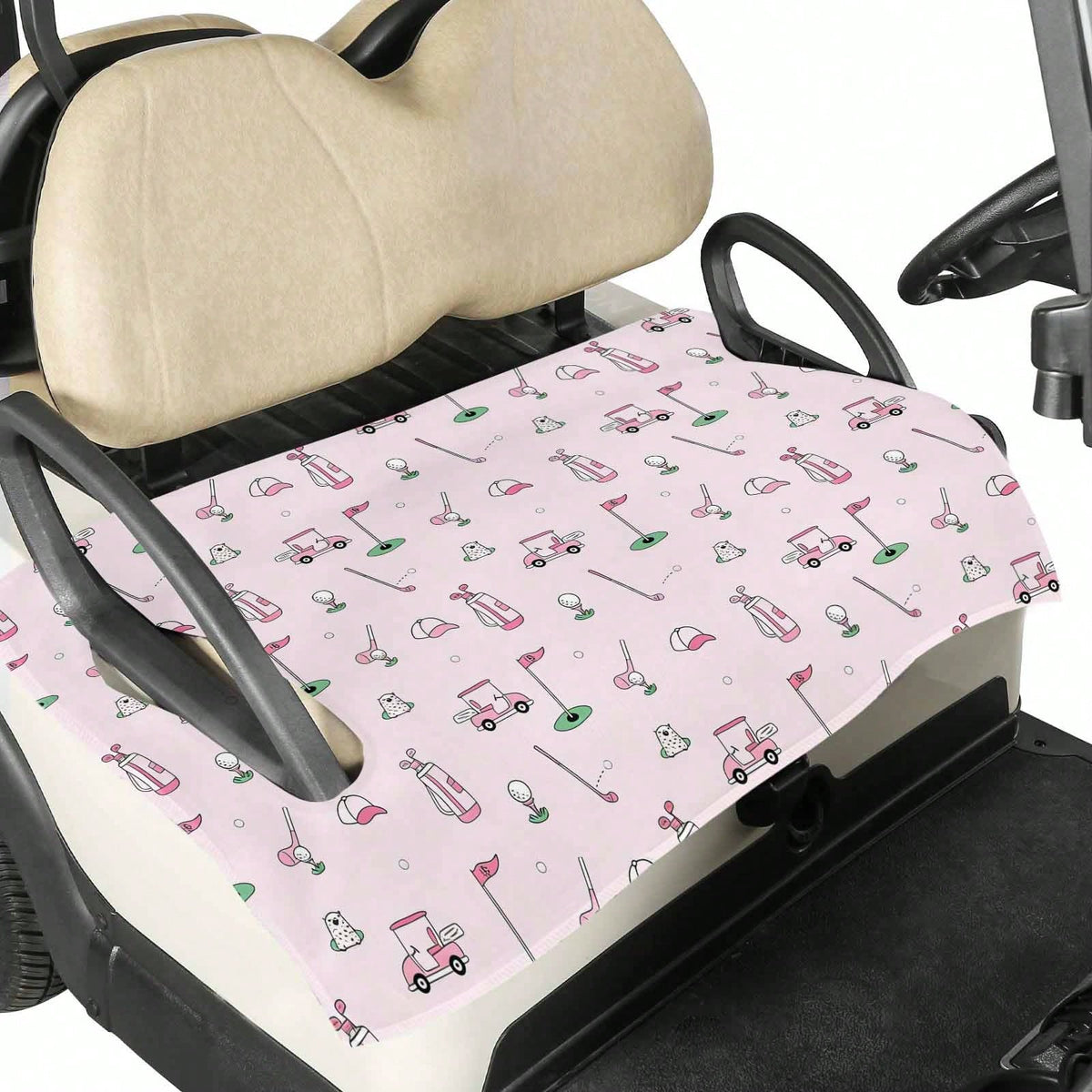 Golf Cart Seat Covers & Towel Blanket – Universal Fit, Sweat & Dirt Protection, 52 X 32 Inch