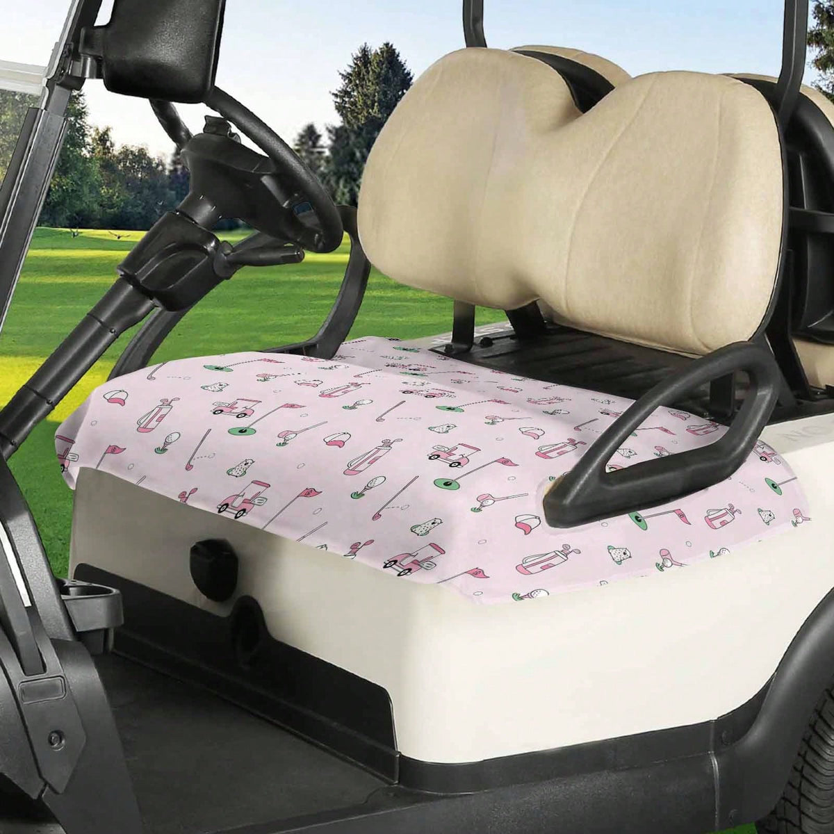 Golf Cart Seat Covers & Towel Blanket – Universal Fit, Sweat & Dirt Protection, 52 X 32 Inch