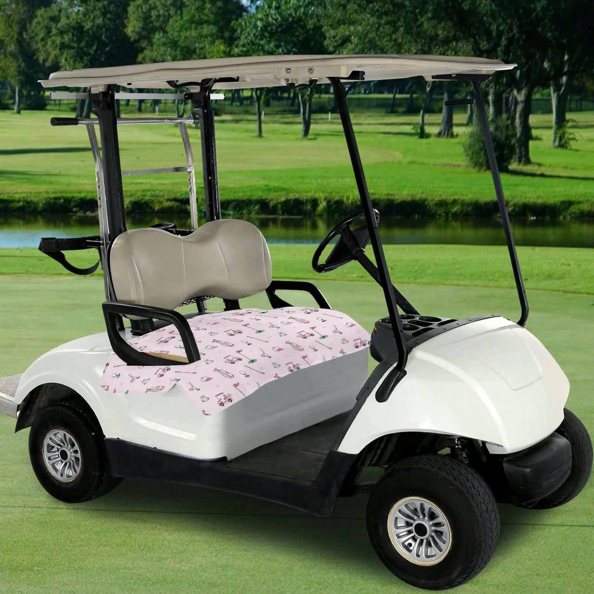 Golf Cart Seat Covers & Towel Blanket – Universal Fit, Sweat & Dirt Protection, 52 X 32 Inch