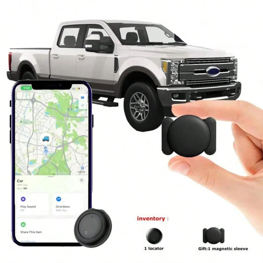 GPS Tracker For Car,Mini Trackers Device With Weatherproof Magnetic Case-No Monthly Fee-Best Hidden GPS Trackers,Anti-Lost Device,Works With Apple Find My Gift