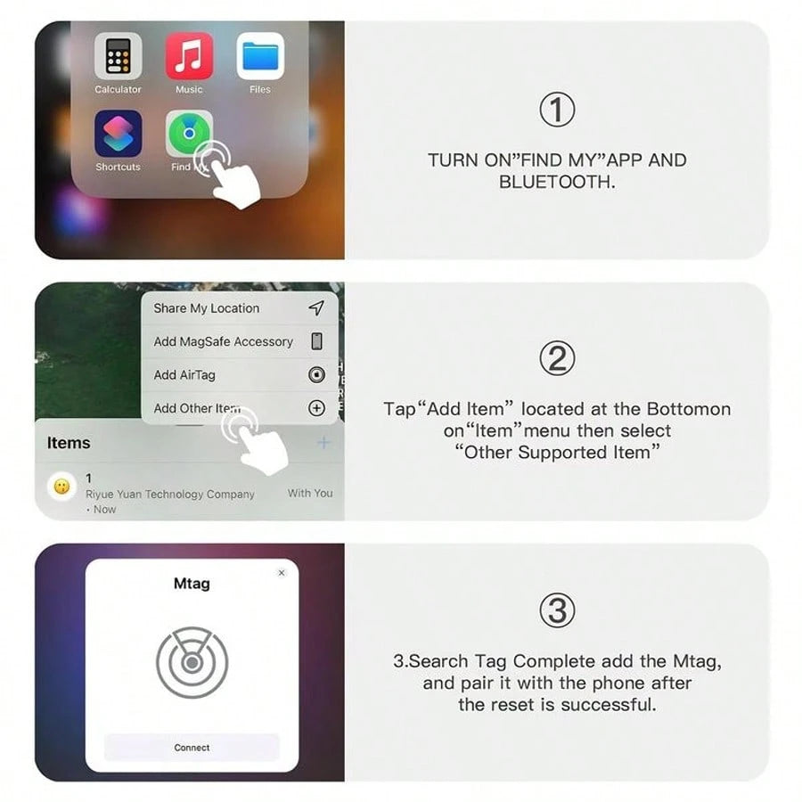 GPS Tracker For Car,Mini Trackers Device With Weatherproof Magnetic Case-No Monthly Fee-Best Hidden GPS Trackers,Anti-Lost Device,Works With Apple Find My Gift