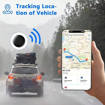GPS Tracker For Car,Mini Trackers Device With Weatherproof Magnetic Case-No Monthly Fee-Best Hidden GPS Trackers,Anti-Lost Device,Works With Apple Find My Gift