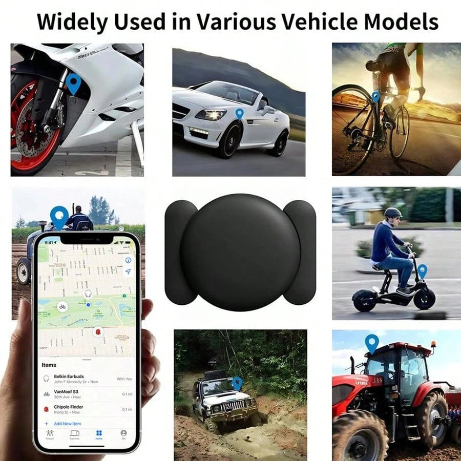 GPS Tracker For Car,Mini Trackers Device With Weatherproof Magnetic Case-No Monthly Fee-Best Hidden GPS Trackers,Anti-Lost Device,Works With Apple Find My Gift
