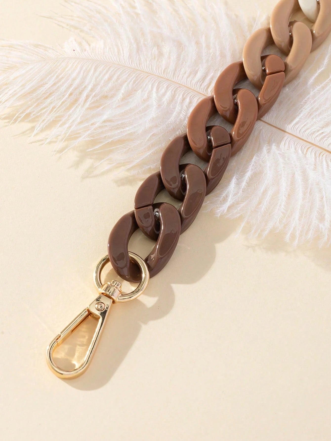 Gradient Color Bag Strap Extension Chain