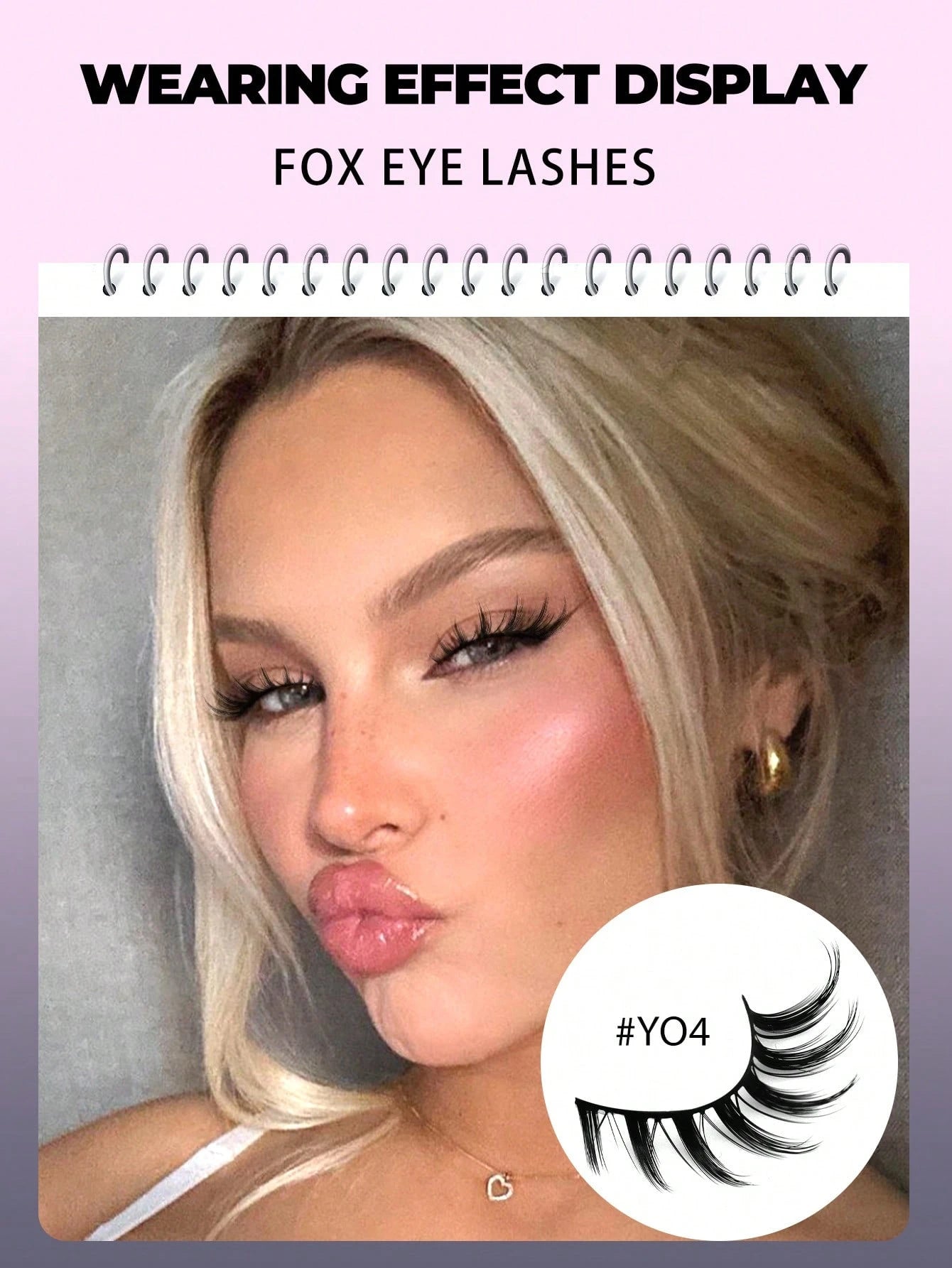 GROINNEYA 7 Pairs Cat Eye False Eyelashes, Natural Looking 3D Faux Mink Soft Anime Cosplay Thick False Lashes Extension (Y02) Strip Eyelashes, Eyelashes, False Eyelashes, Fake Eyelashes