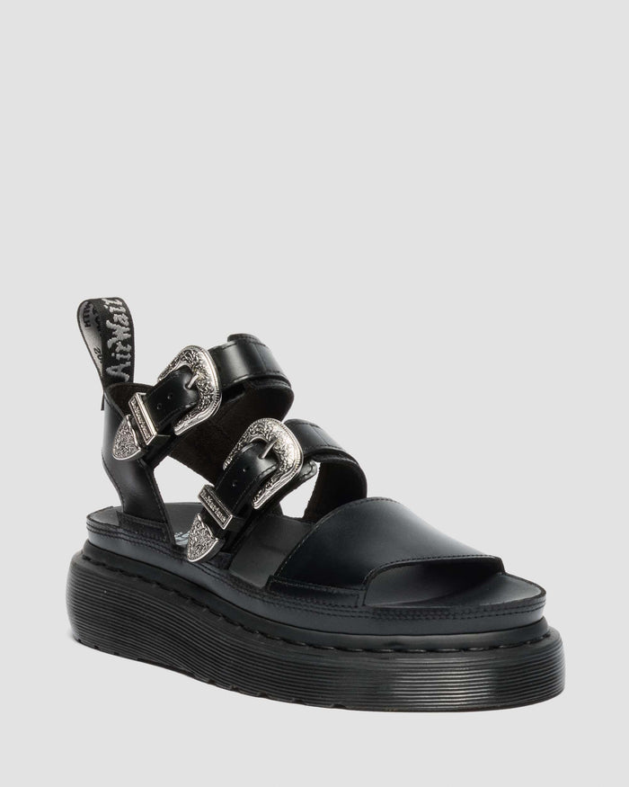Gryphon Quad Leather Gladitor Platform Sandals