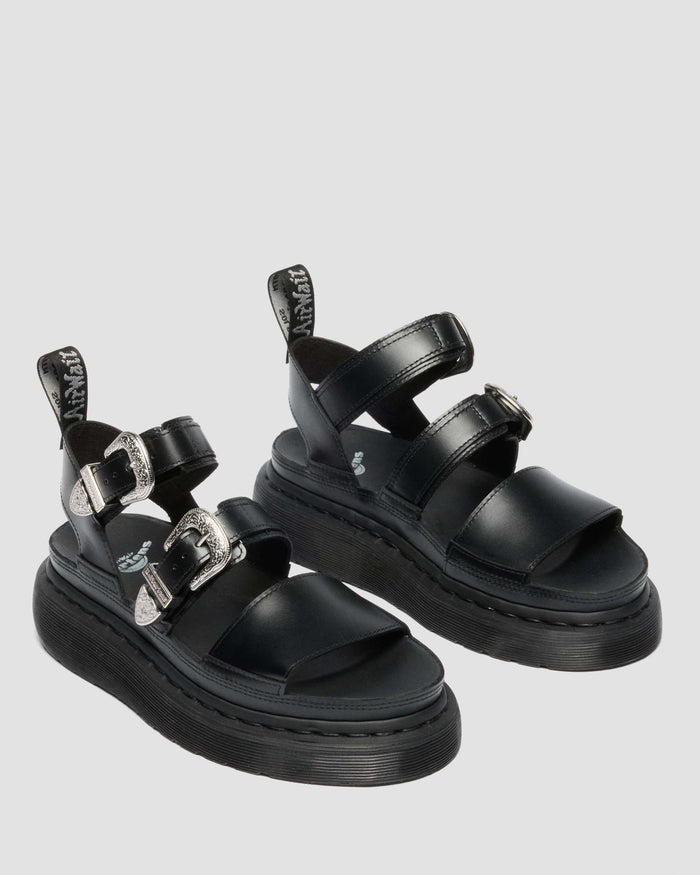 Gryphon Quad Leather Gladitor Platform Sandals