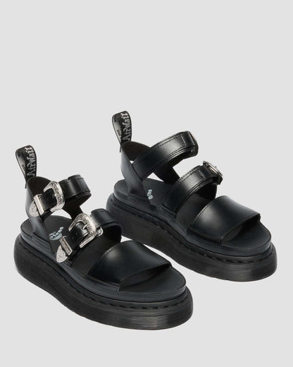 Gryphon Quad Leather Gladitor Platform Sandals