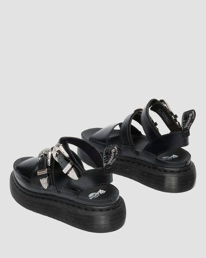 Gryphon Quad Leather Gladitor Platform Sandals