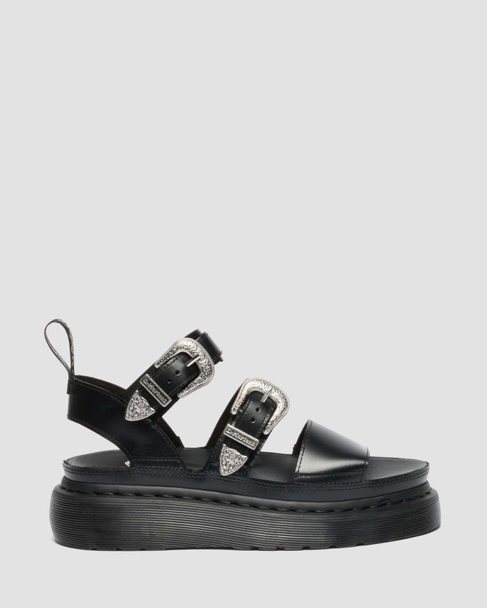 Gryphon Quad Leather Gladitor Platform Sandals