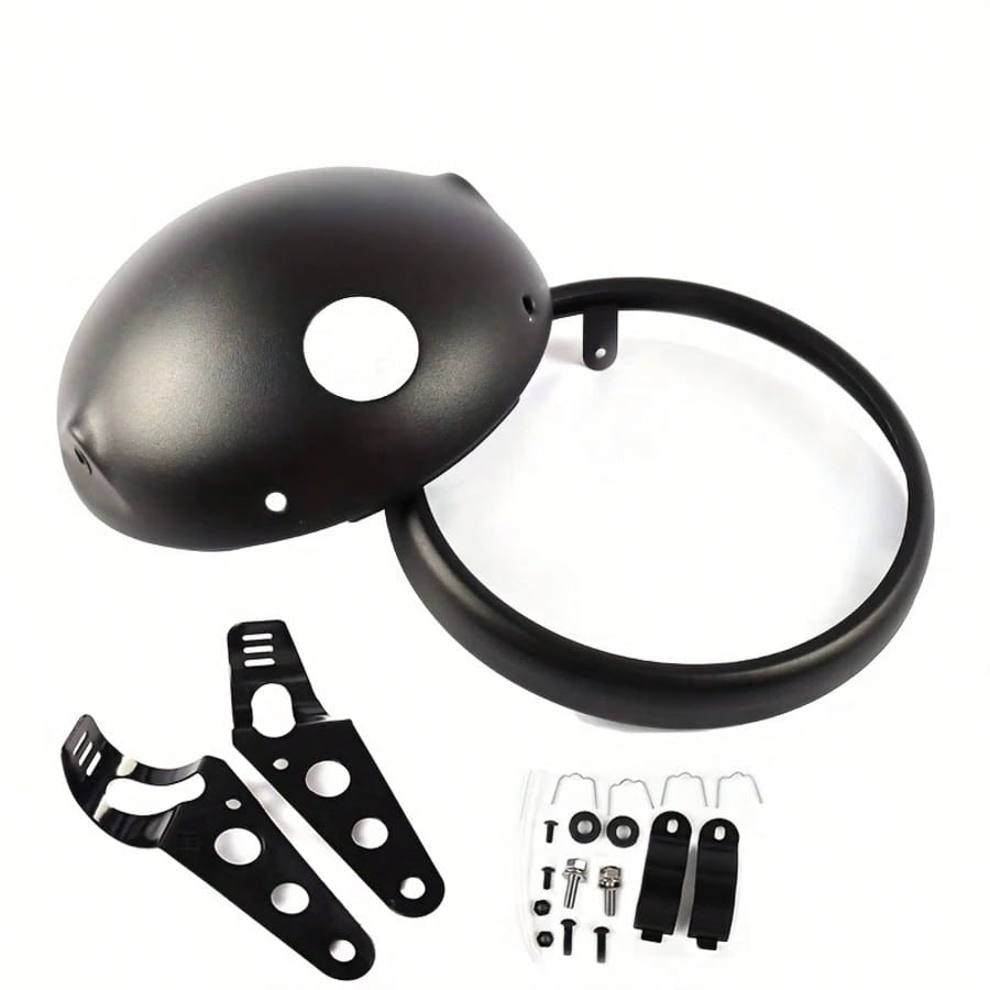 GZSGCP Universal Bucket Shell Lighthouse 5.75 INCH 7 Inch Motorcycle Cover For LED Housing Adjustable Mount Bracket
