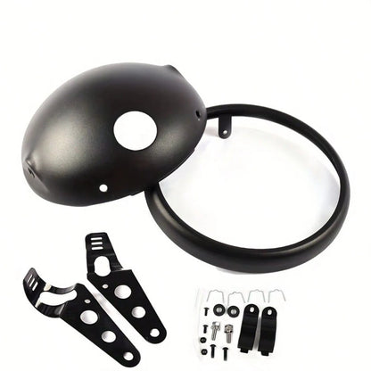 GZSGCP Universal Bucket Shell Lighthouse 5.75 INCH 7 Inch Motorcycle Cover For LED Housing Adjustable Mount Bracket