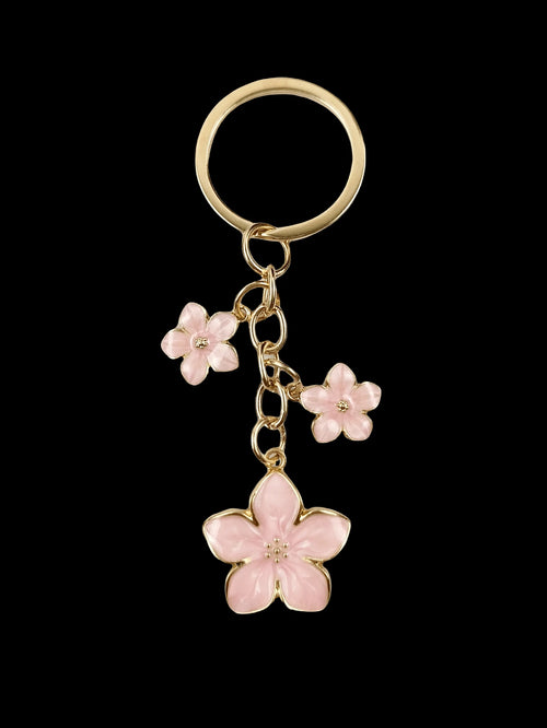 HAILIAN 1pc Sakura Shaped Keychain, Lightweight And Graceful Sakura Design, Suitable For Bag Pendant, Car Key Chain, Couples, Birthday, Holiday Gifts