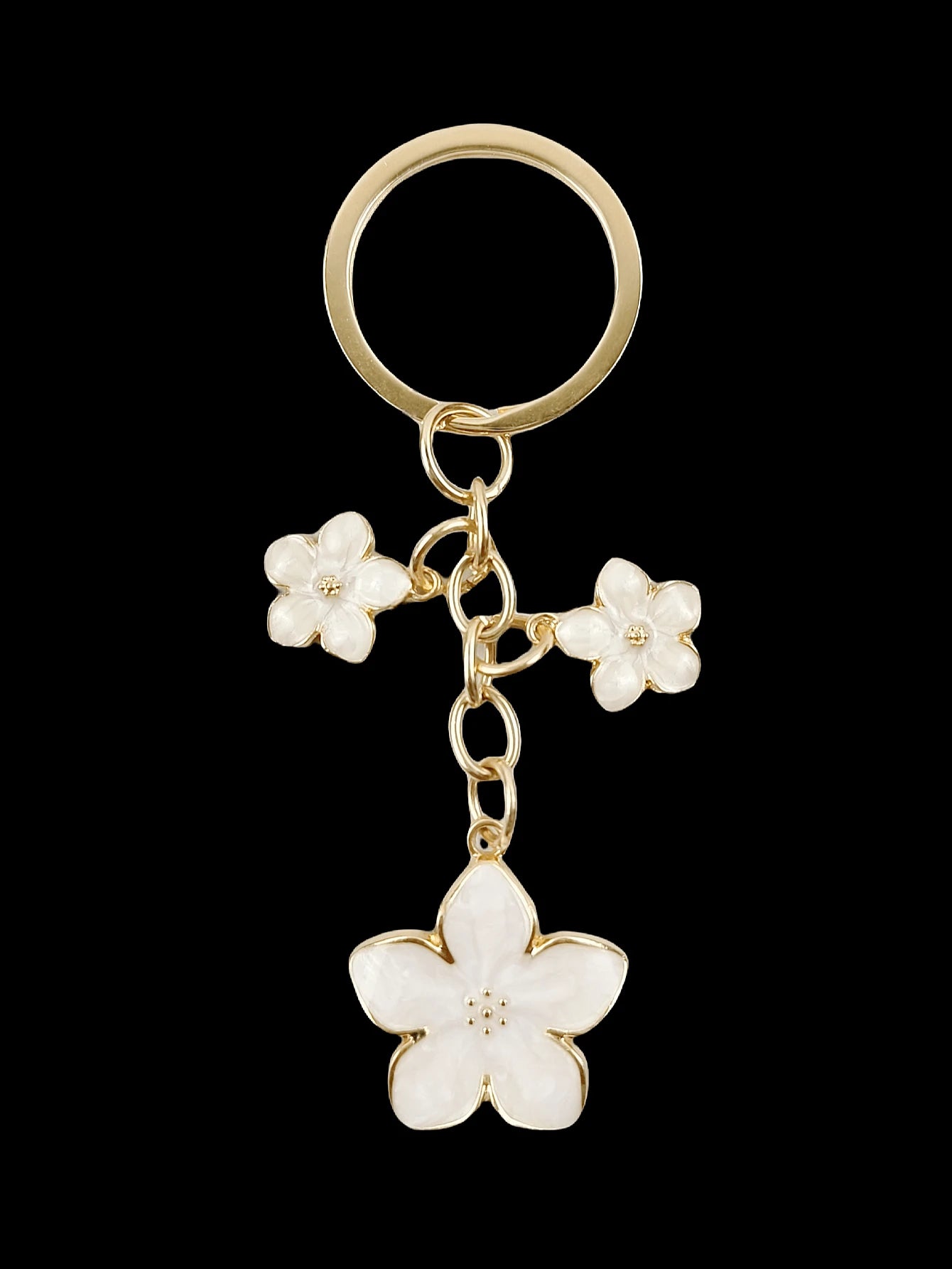 HAILIAN 1pc Sakura Shaped Keychain, Lightweight And Graceful Sakura Design, Suitable For Bag Pendant, Car Key Chain, Couples, Birthday, Holiday Gifts