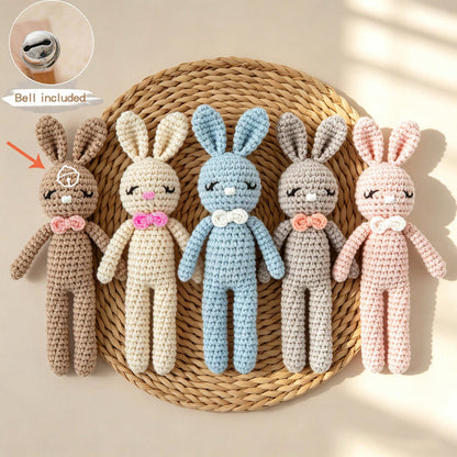 Handmade Crochet Baby Rattle, Animal Shaped Rattle, Parent-Child Interactive Toy, Built-In Bell, Cute 3D Design, Rich Details, Attracts Baby's Attention, Exercises Baby's Hearing, Suitable As A Gift F