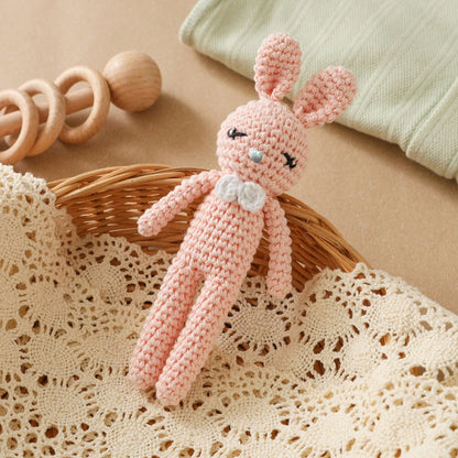 Handmade Crochet Baby Rattle, Animal Shaped Rattle, Parent-Child Interactive Toy, Built-In Bell, Cute 3D Design, Rich Details, Attracts Baby's Attention, Exercises Baby's Hearing, Suitable As A Gift F