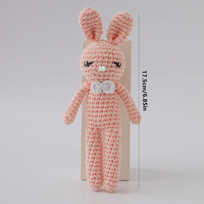 Handmade Crochet Baby Rattle, Animal Shaped Rattle, Parent-Child Interactive Toy, Built-In Bell, Cute 3D Design, Rich Details, Attracts Baby's Attention, Exercises Baby's Hearing, Suitable As A Gift F