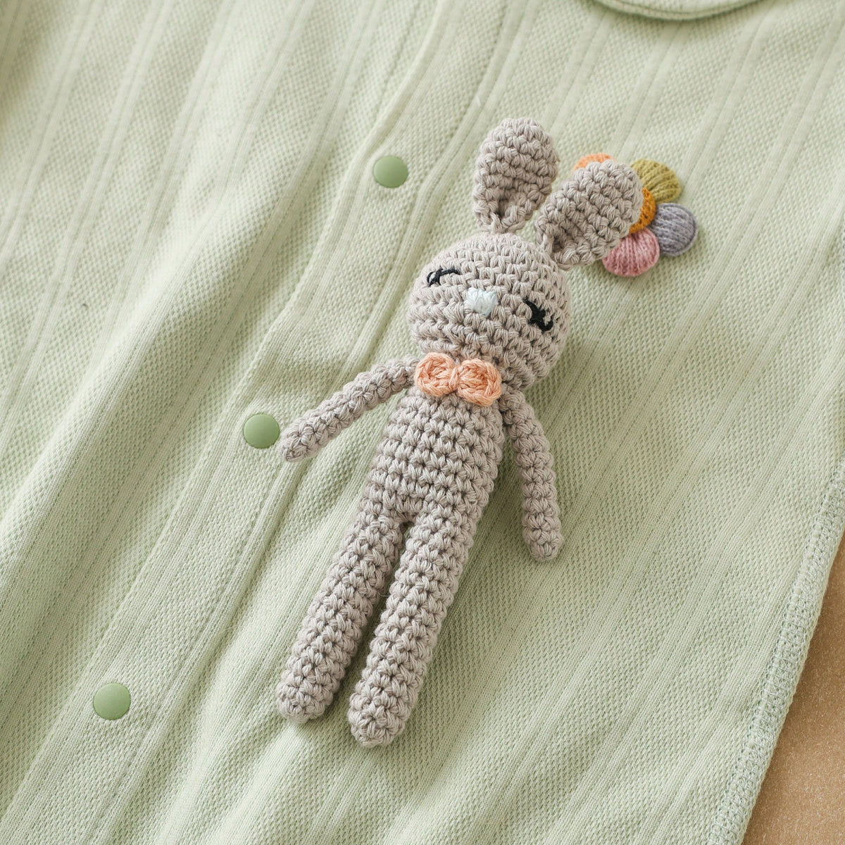 Handmade Crochet Baby Rattle, Animal Shaped Rattle, Parent-Child Interactive Toy, Built-In Bell, Cute 3D Design, Rich Details, Attracts Baby's Attention, Exercises Baby's Hearing, Suitable As A Gift F