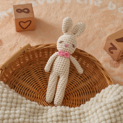 Handmade Crochet Baby Rattle, Animal Shaped Rattle, Parent-Child Interactive Toy, Built-In Bell, Cute 3D Design, Rich Details, Attracts Baby's Attention, Exercises Baby's Hearing, Suitable As A Gift F