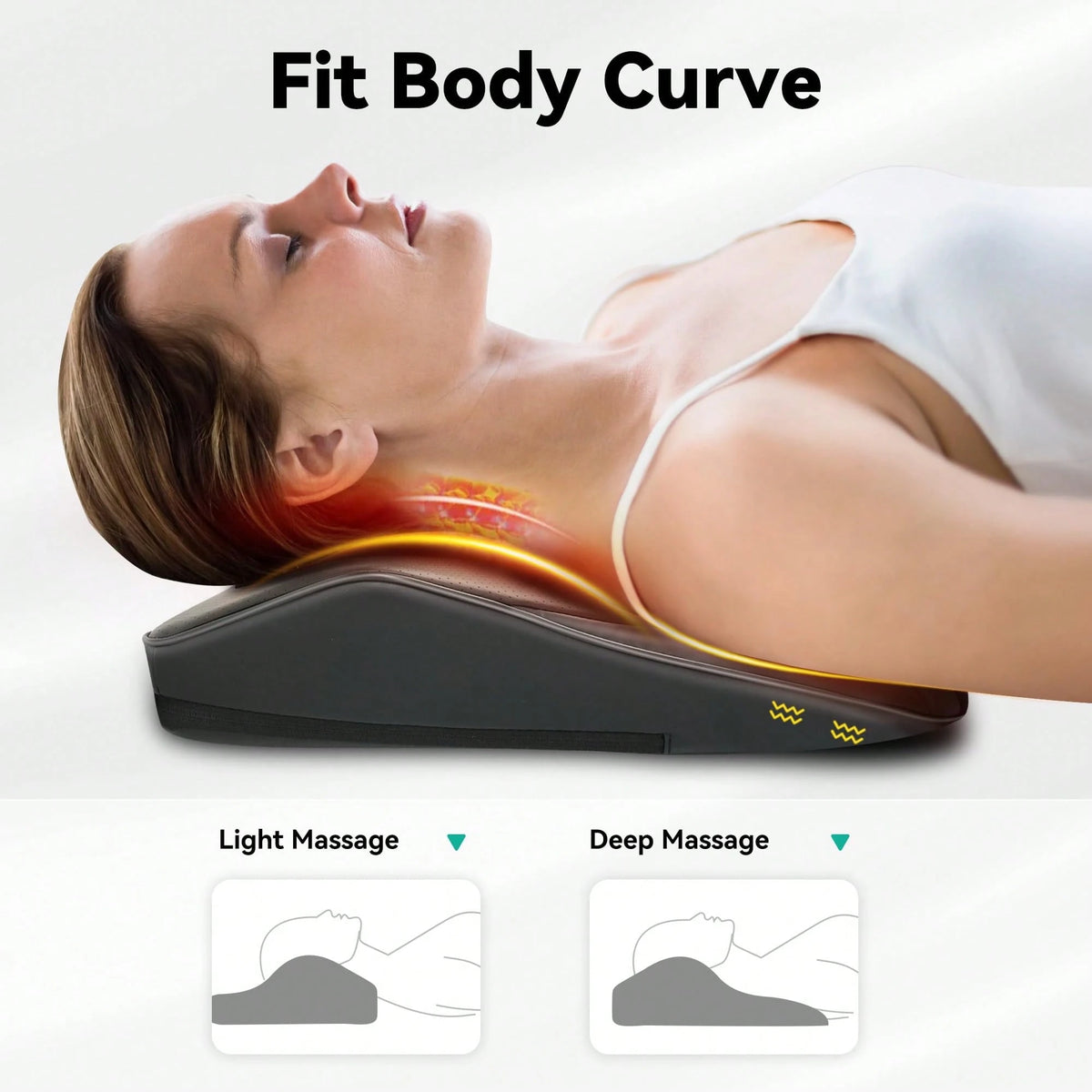 HanTai Back Massager With Heat, Neck Massager For Pain Deep Tissue 3D Neck Kneading Massage Pillow For Shoulder, Leg, Body Relaxation At Home, Office, Gifts For Women Men