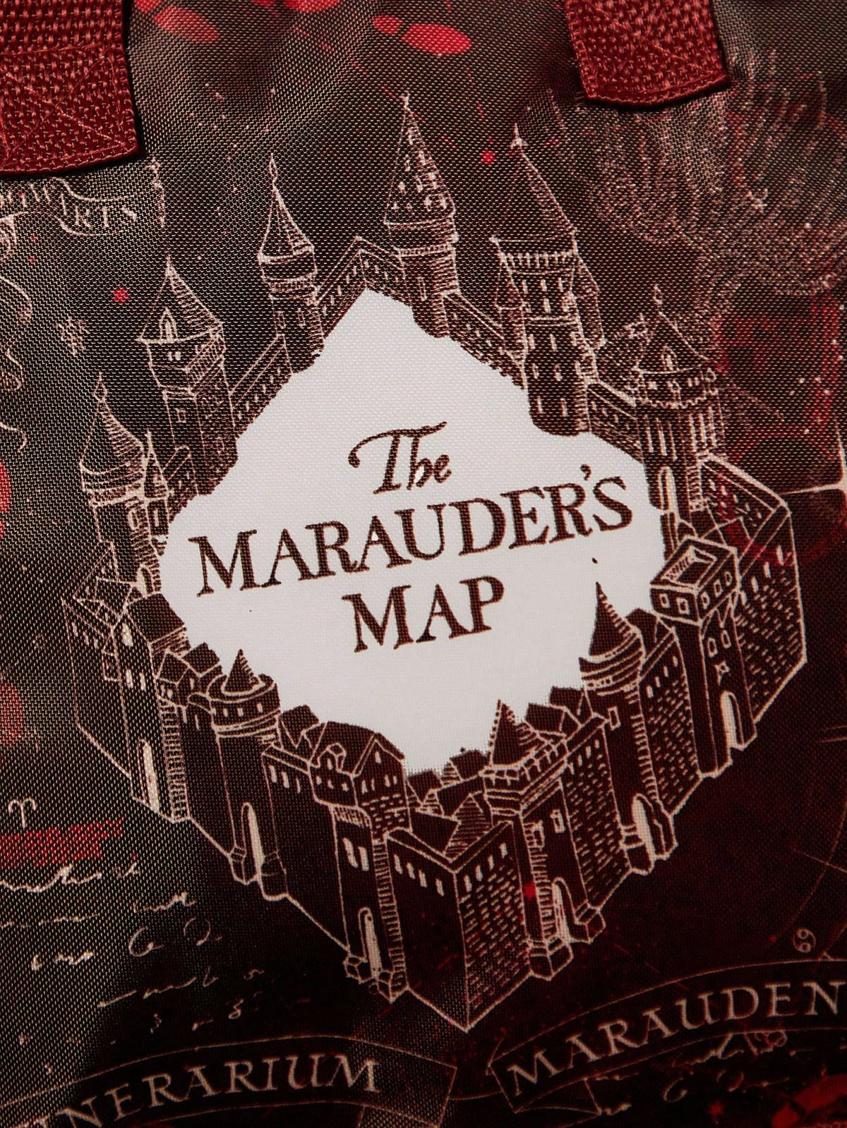 HARRY POTTER X 1 Pc Marauder's Map Printed Insulated Lunch Bag, Keeps Food Warm Or Cold, Large Capacity Picnic Bag Fits Lunch Box & Drink, Suitable For Picnic, Camping, Travel, Home Use, Family