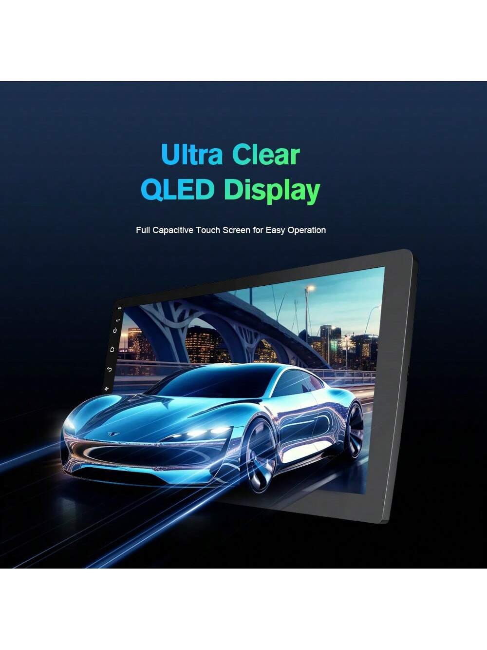 Haudio 2G 32G Android Double Din Car Stereo Carplayer, 7 Inch Touchscreen Car Radio 2 Din With GPS Navigation Wireless FM HiFi WiFi USB Android Auto Mirror Link + AHD Backup Camera