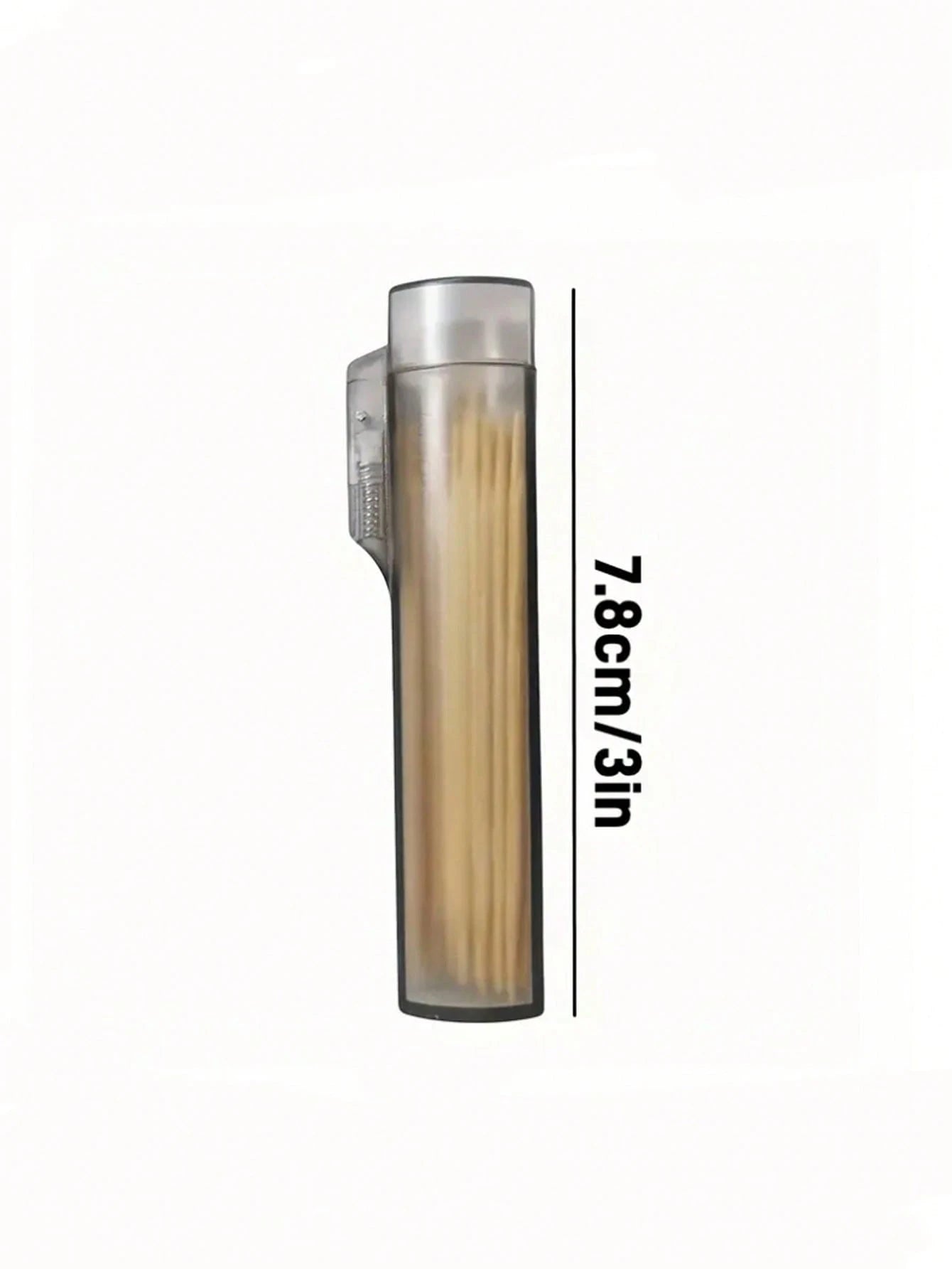 Haus Hana 3pcs Portable Transparent Toothpick & Swab Holder – Leak-Proof Travel Storage Tubes