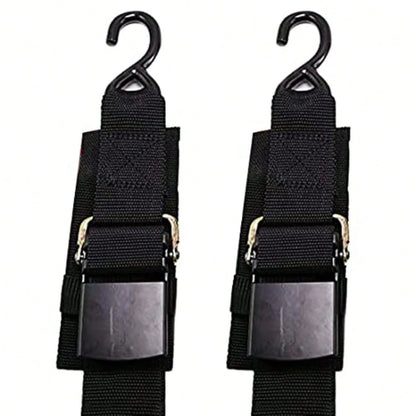 Heavy Duty Boat Trailer Transom Strap 2PK- 2 Inch X 48 Inch Adjustable Marine Boat Tie Down Straps To Trailer (Shipped From USA) With Quick Release Buckle1200 LBS Capacity Securely