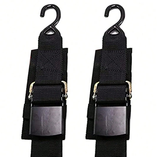 Heavy Duty Boat Trailer Transom Strap 2PK- 2 Inch X 48 Inch Adjustable Marine Boat Tie Down Straps To Trailer (Shipped From USA) With Quick Release Buckle1200 LBS Capacity Securely