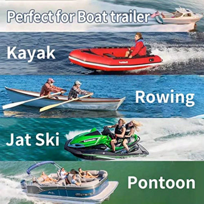 Heavy Duty Boat Trailer Transom Strap 2PK- 2 Inch X 48 Inch Adjustable Marine Boat Tie Down Straps To Trailer (Shipped From USA) With Quick Release Buckle1200 LBS Capacity Securely