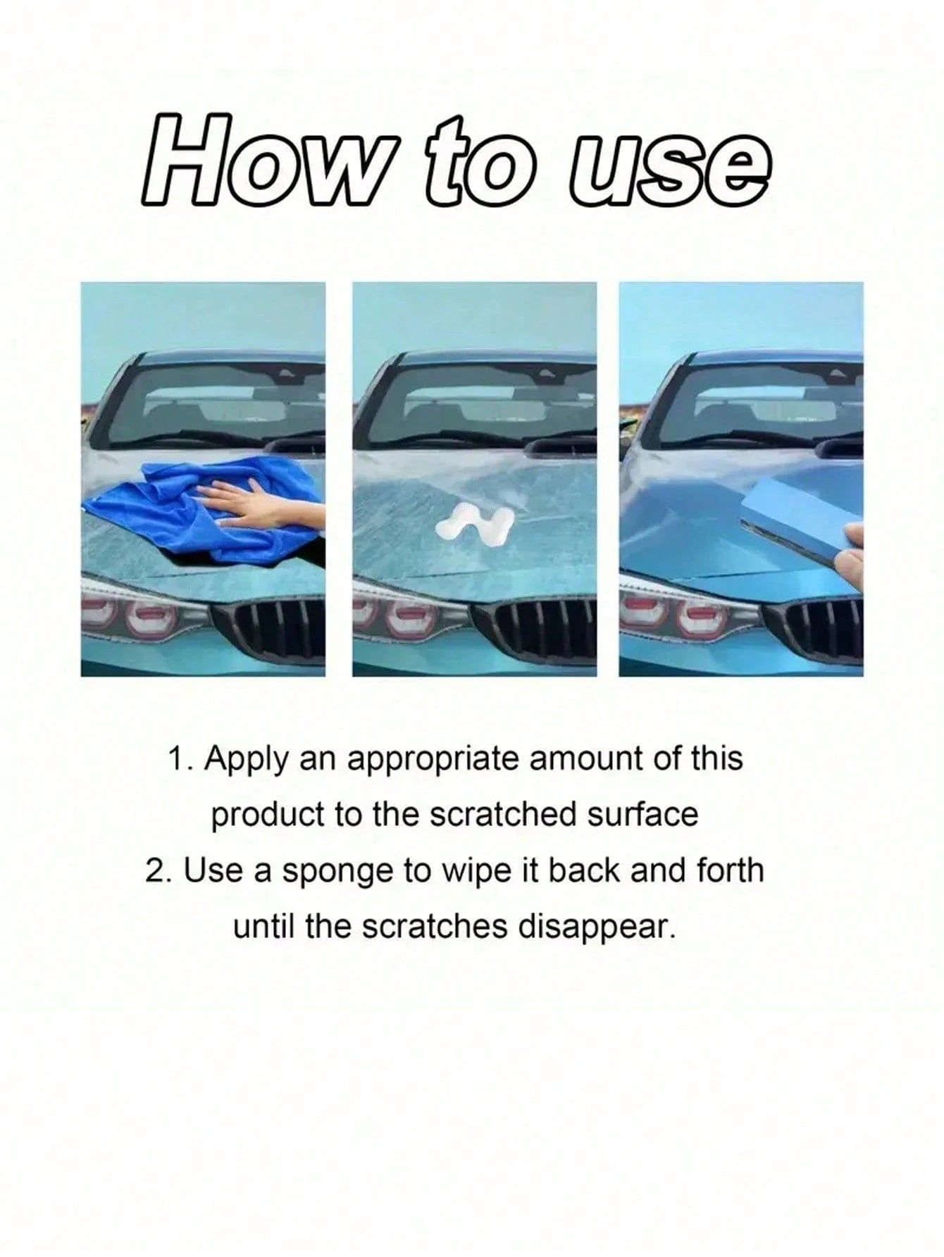 HGKJ Audi Car Paint Scratch Repair Kit- Includes Paint Scratch Repair Compound, Scratch Protection Sealant, Scratch Remover Polish, Car Scratch Wax, Deep Scratch Repair Solution, Paint Cleaner & Degr