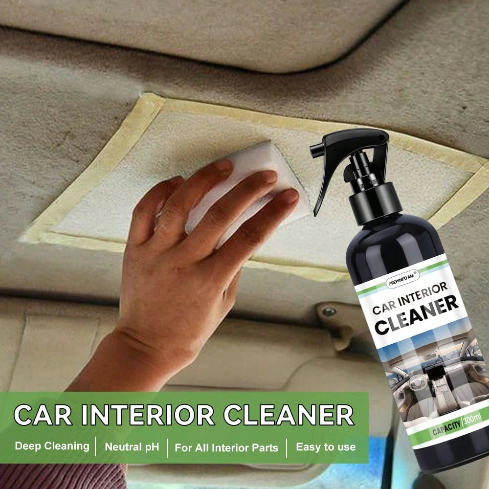 HGKJ-P105 Neutral PH Indoor Cleaner, Multi-Purpose Anti-Aging Leather Fabric Carpet Car Beauty Spray, Car Plastic Restorer, Black Gloss Car Cleaning Product, Plastic Leather Repair, Car Polishing, Car