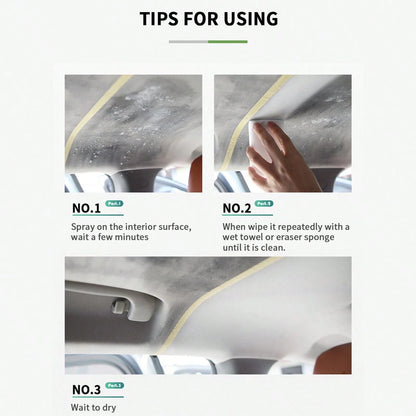 HGKJ-P105 Neutral PH Indoor Cleaner, Multi-Purpose Anti-Aging Leather Fabric Carpet Car Beauty Spray, Car Plastic Restorer, Black Gloss Car Cleaning Product, Plastic Leather Repair, Car Polishing, Car