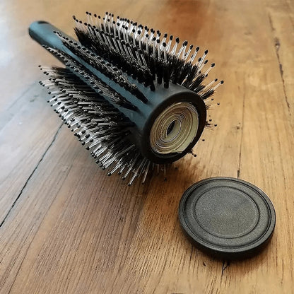 Hidden Compartment Hair Brush- Perfect For Travel Or Home Use, Discreet & Safe Storage, Suitable For Regular Hair