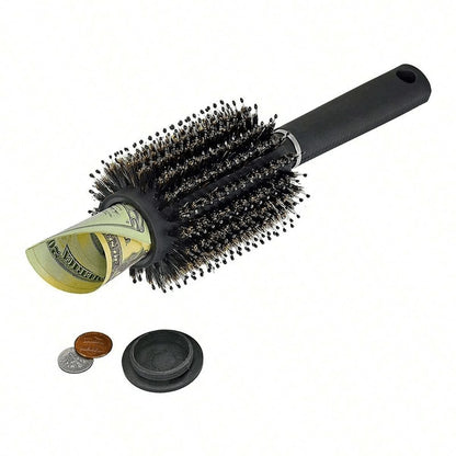 Hidden Compartment Hair Brush- Perfect For Travel Or Home Use, Discreet & Safe Storage, Suitable For Regular Hair